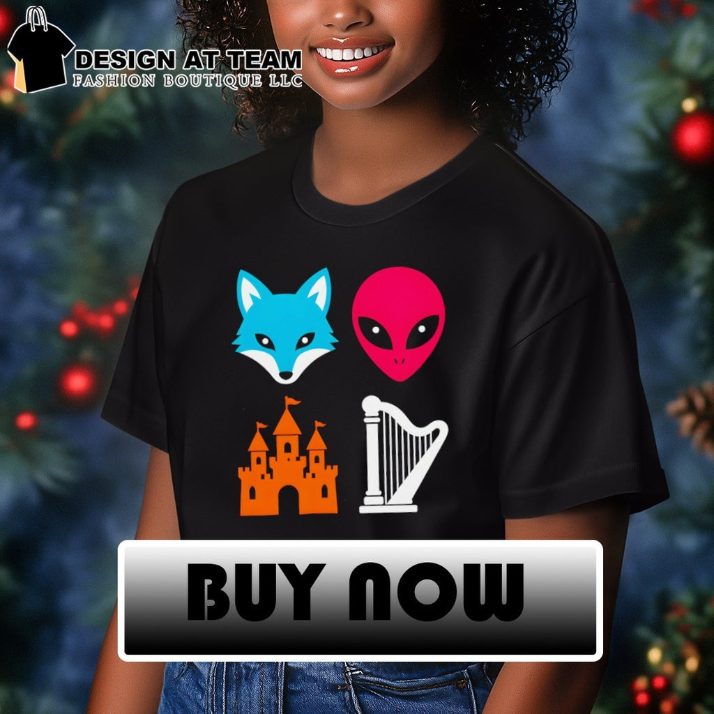 Funny Spurs Fox Alien Castle Harper Basketball Meme shirt