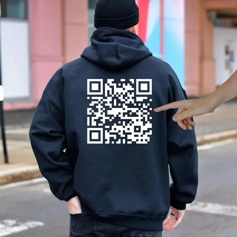 Funny Tee, Qr Code Fu Shirt Sweatshirt Hoodie, Funny Shirt, Qr Graphictee, Unisex Sweater Pullover Tee | PrintMintTees.com