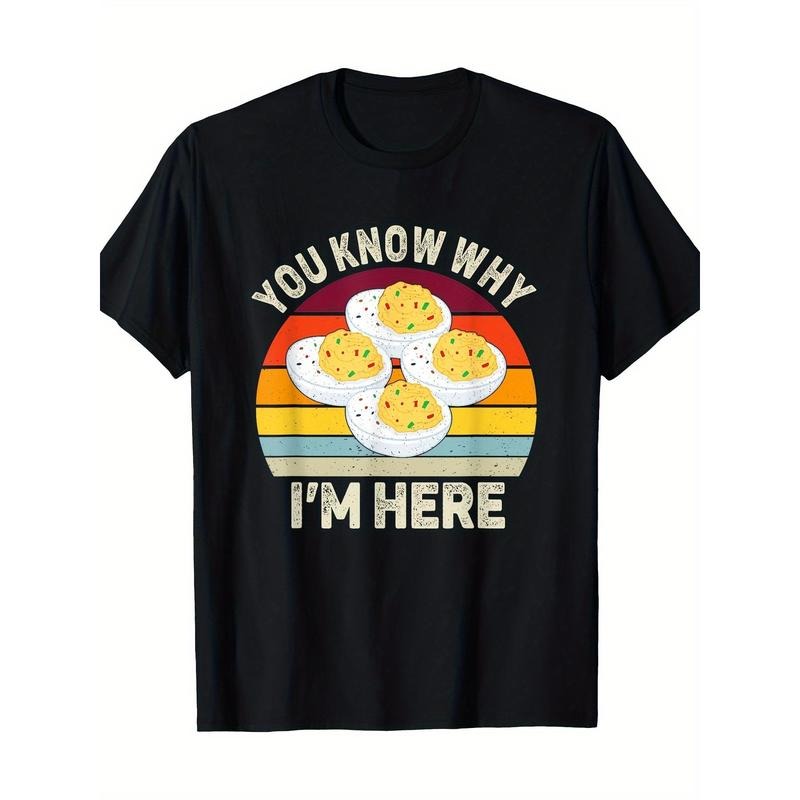 Funny Thanksgiving Deviled Eggs You Know Why I'm Here 100% Cotton T-Shirt made in usa Hoodie Sweatshirt | PrintMintTees.com