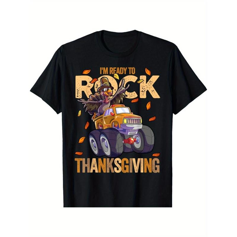 Funny Turkey Monster Truck Thanksgiving Turkey T-Shirt made in usa Hoodie Sweatshirt | PrintMintTees.com