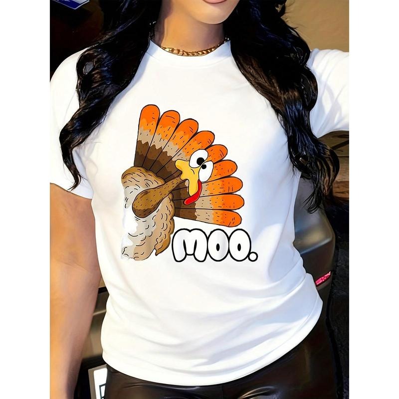 Funny Turkey Moo T-Shirt, Fake Cow Funny Thanksgiving Tee, Thanksgiving Gifts,Thanksgiving Tshirt,Thanksgiving...
