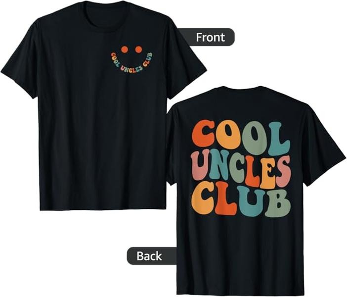 Funny Uncle Shirts Uncle Cool Uncles Club Funny New Uncle 2 Sided Menswear Casual Cotton Shirt Hoodie Sweatshirt