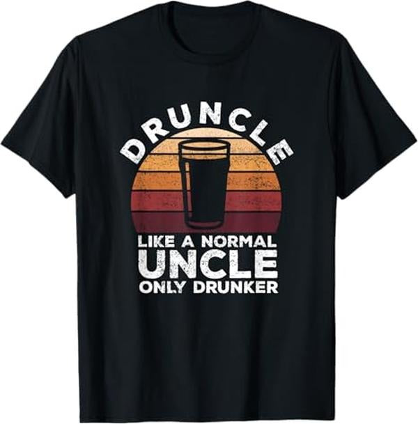 Funny Uncle Shirts, Gifts For Uncle, Druncle Funny Saying Vintage Drunk Beer Drinking Uncle Gift T-Shirt