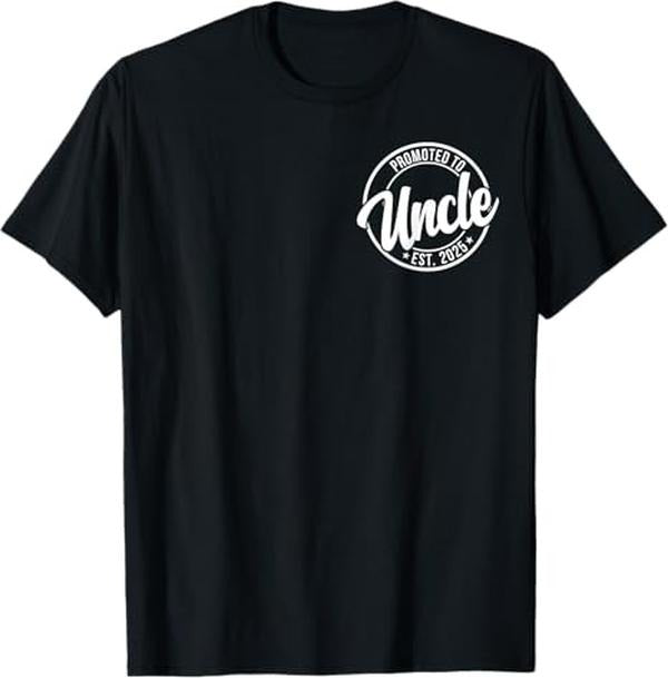 Funny Uncle Shirts, Gifts For Uncle, Soon To Be Uncle Est. 2025 T-Shirt