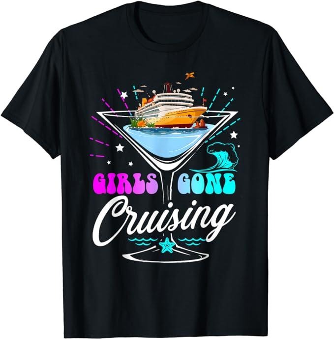 Funny Vacation Shirt, Funny Cruising Squad 2024 Girls Gone Cruising Girl Love Trip T-Shirt Menswear Casual Cotton Hoodie...
