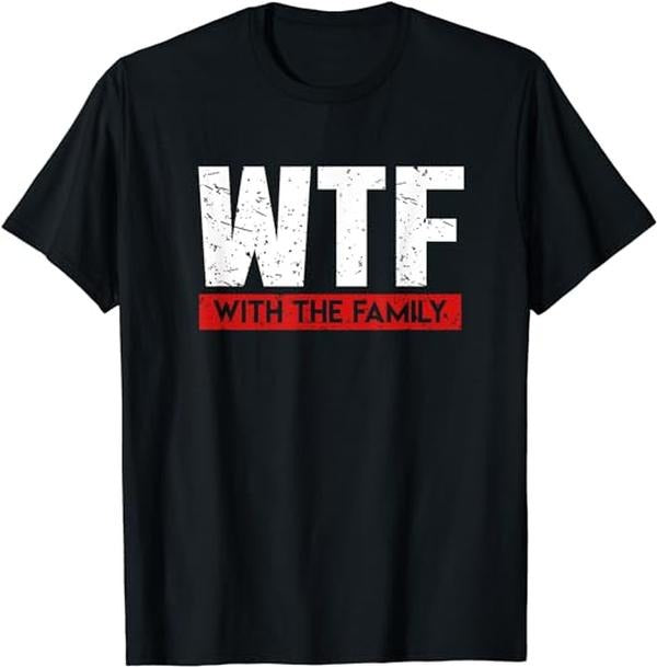 Funny Vacation Shirt, WTF With The Family On Vacation Funny Shirt Gag Gift Menswear Casual Cotton Hoodie Sweatshirt