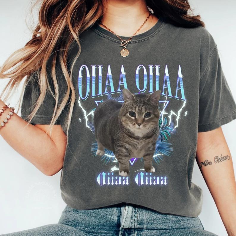 Funny Viral Spining Cat Meme Shirt Oiiaa Oiiaa Cat Brainrot Shirt Uiia Uiia Cat Unhinged That Go Hard Brainrot T-Shirts, Hoodie, Sweatshirt
