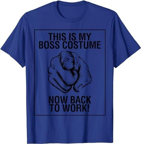 Funny Work Shirts, This Is My Boss Costume Now Back To Work Halloween Shirt Menswear Casual Cotton Hoodie Sweatshirt