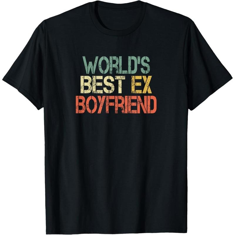 Funny World's Best Ex Boyfriend Cool Retro Design Mens T-Shirt made in usa Hoodie Sweatshirt | PrintMintTees.com