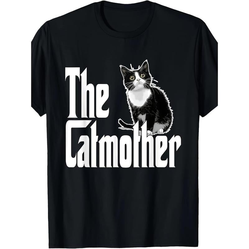 Funny cat Mom Cat Mom black and white Cat Mom Cat Mom Men's T-shirt  made in usa Hoodie Sweatshirt | PrintMintTees.com