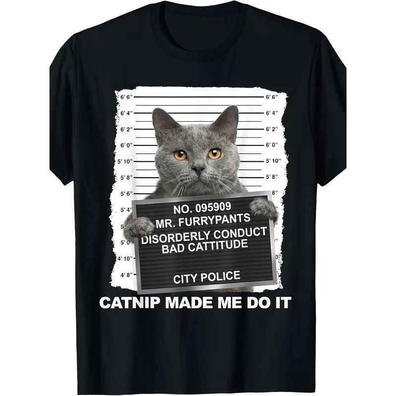 Funny cat print T-shirt  made in usa Hoodie Sweatshirt | PrintMintTees.com