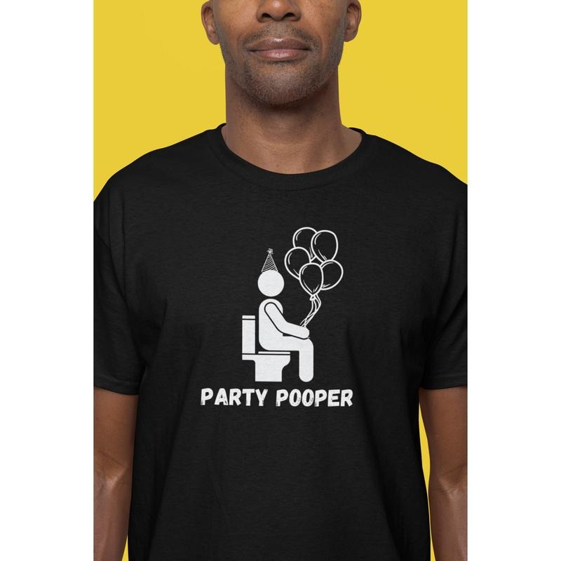 Funny short sleeve shirt, PARTY POOPER Hoodie Sweatshirt | PrintMintTees.com