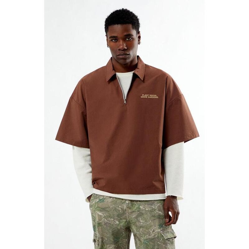 GARDENS & SEEDS Men's Co-Op Plant Seeds Half Zip Shirt Hoodie, Sweatshirt | PrintMintTees.com
