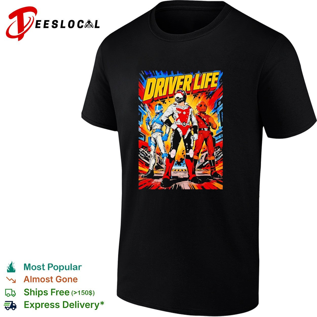 GI Joe Dreadnoks Driver Life Zartan Road Pig and Zarana Cobra command shirt
