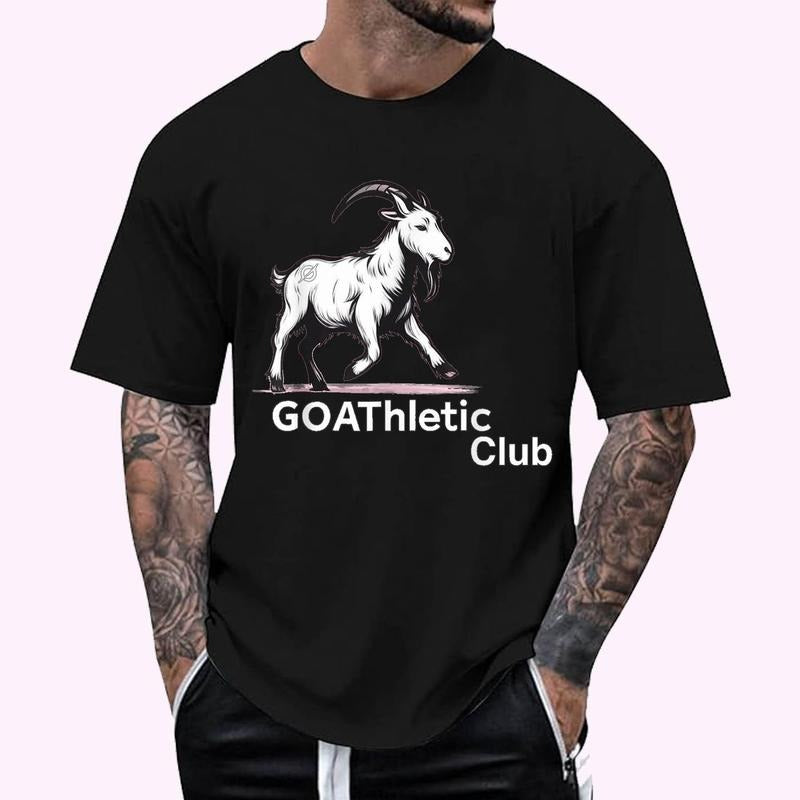 GOAThletic Club For the MEGA-Goats T-Shirt | Unisex Cotton Tee, Top Menswear Hoodie, Sweatshirt | PrintMintTees.com