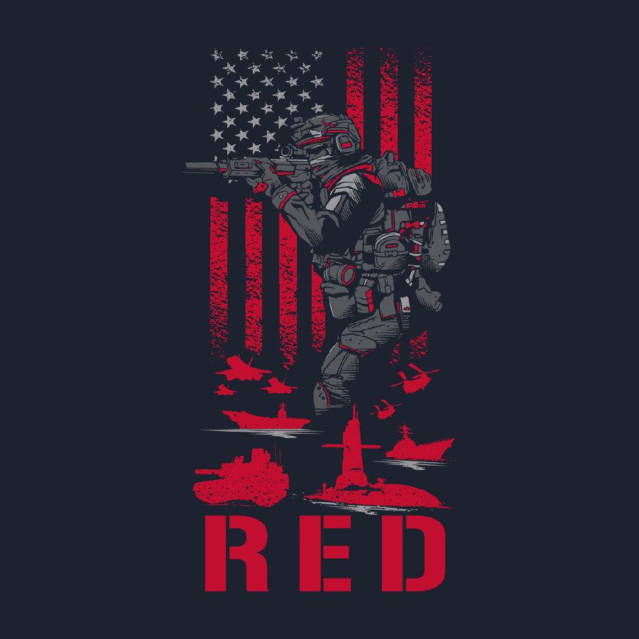 RED Friday T-Shirt - Midnight Navy