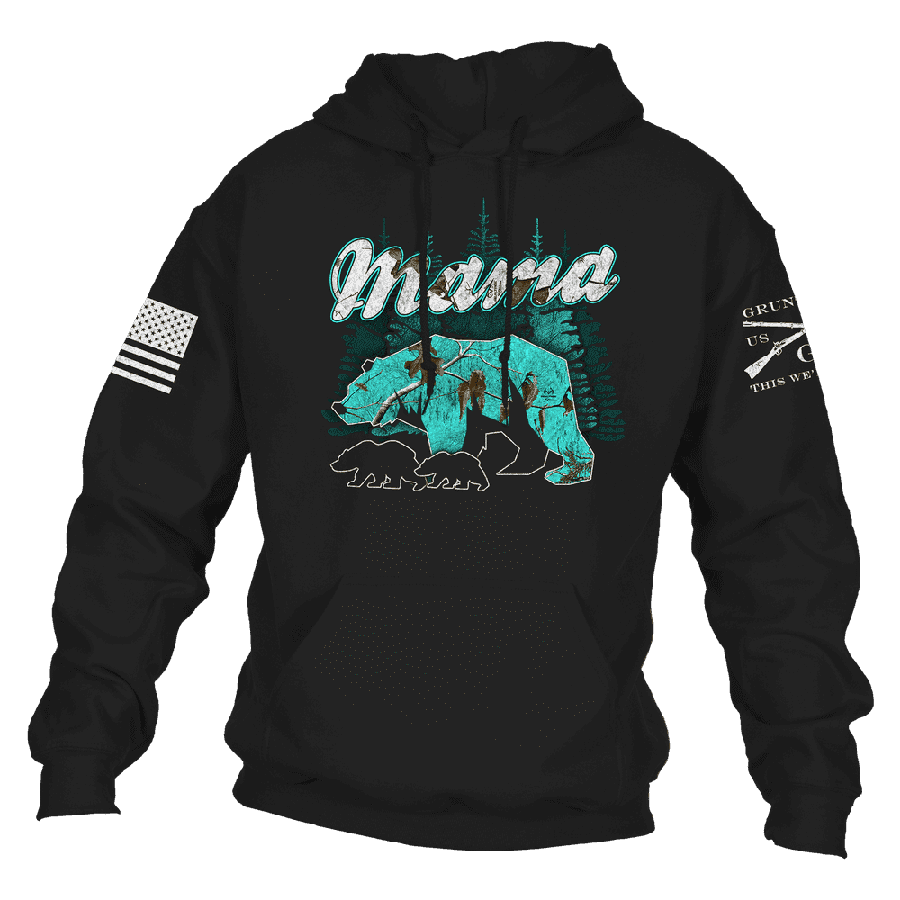 Women's Mama Bear Realtree Xtra® Sea Glass Hoodie - Black