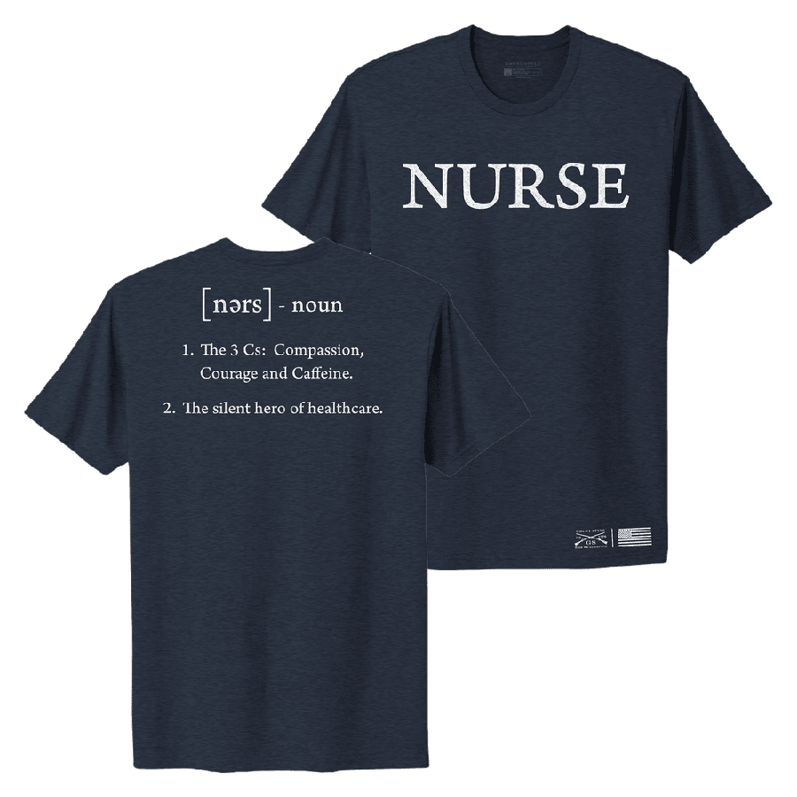 Women's Nurse Defined Boyfriend Fit T-Shirt - Midnight Navy