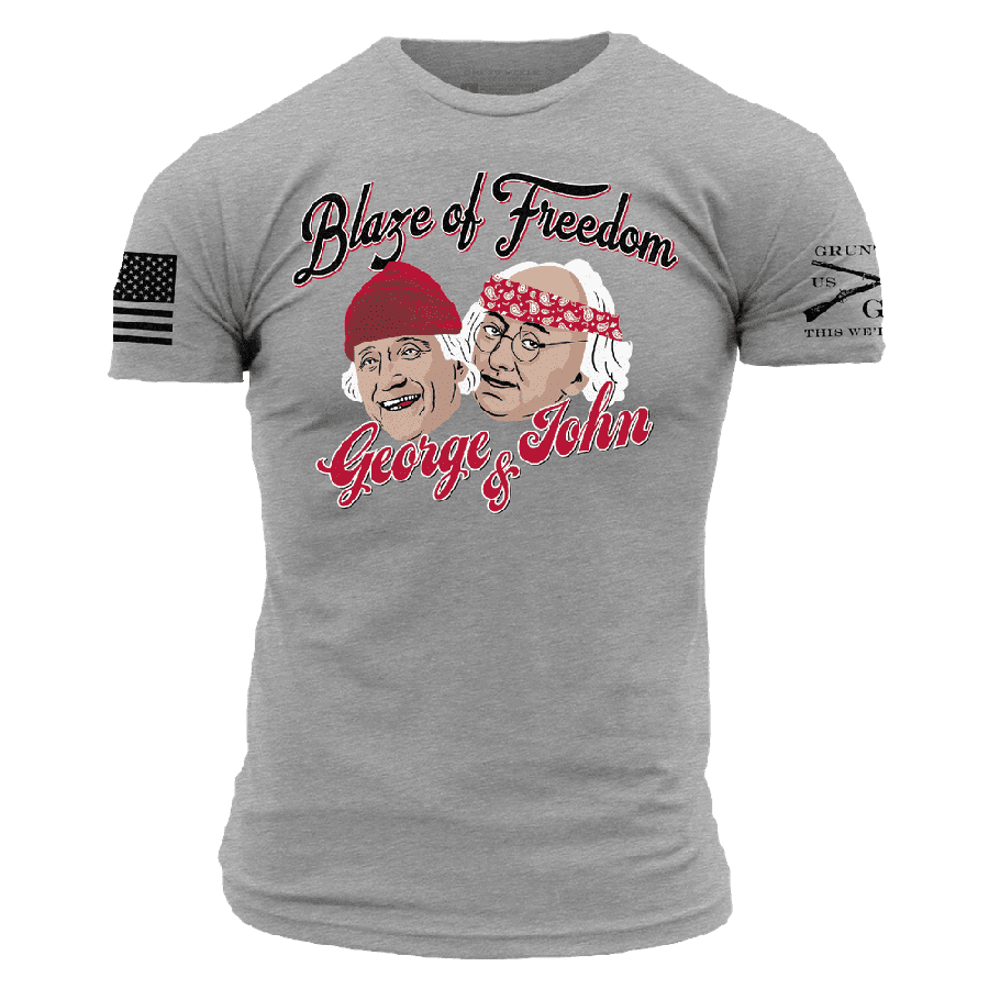 Blaze of Freedom T-Shirt - Dark Heather Gray