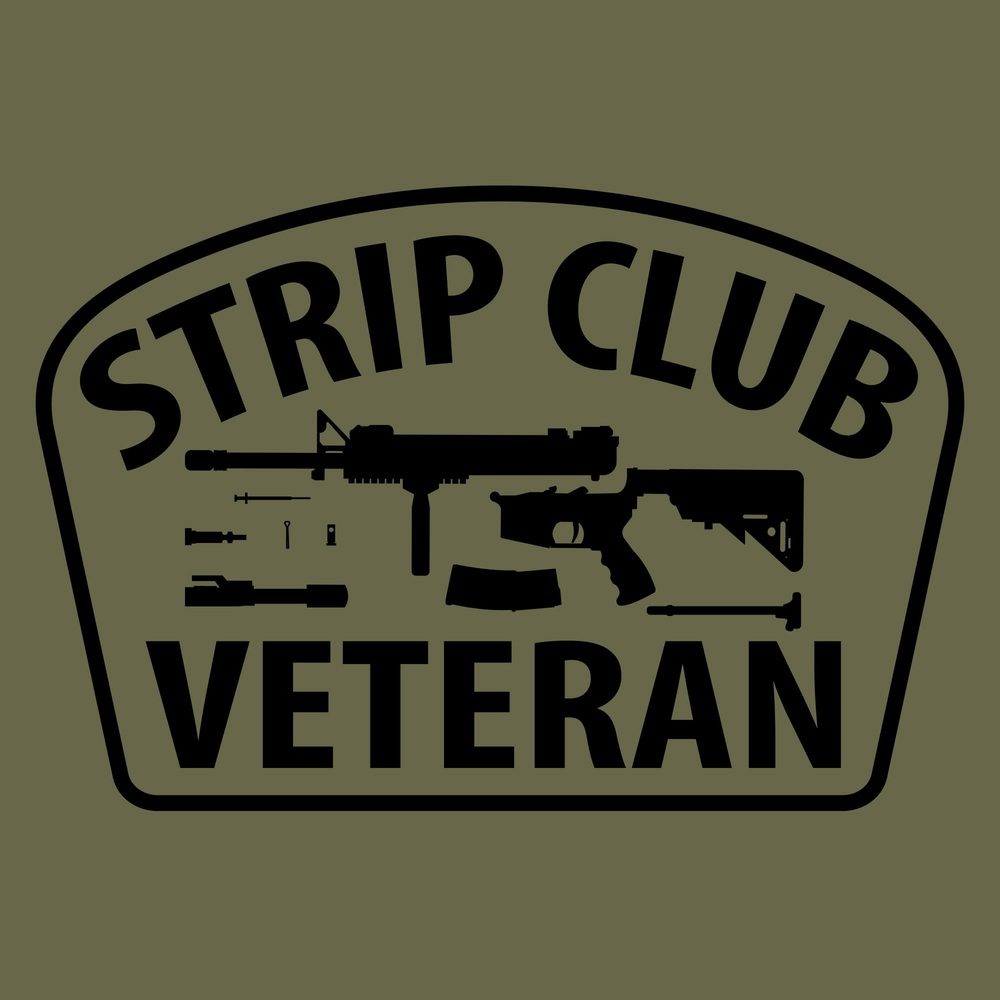 Strip Club Veteran Long Sleeve - Military Green