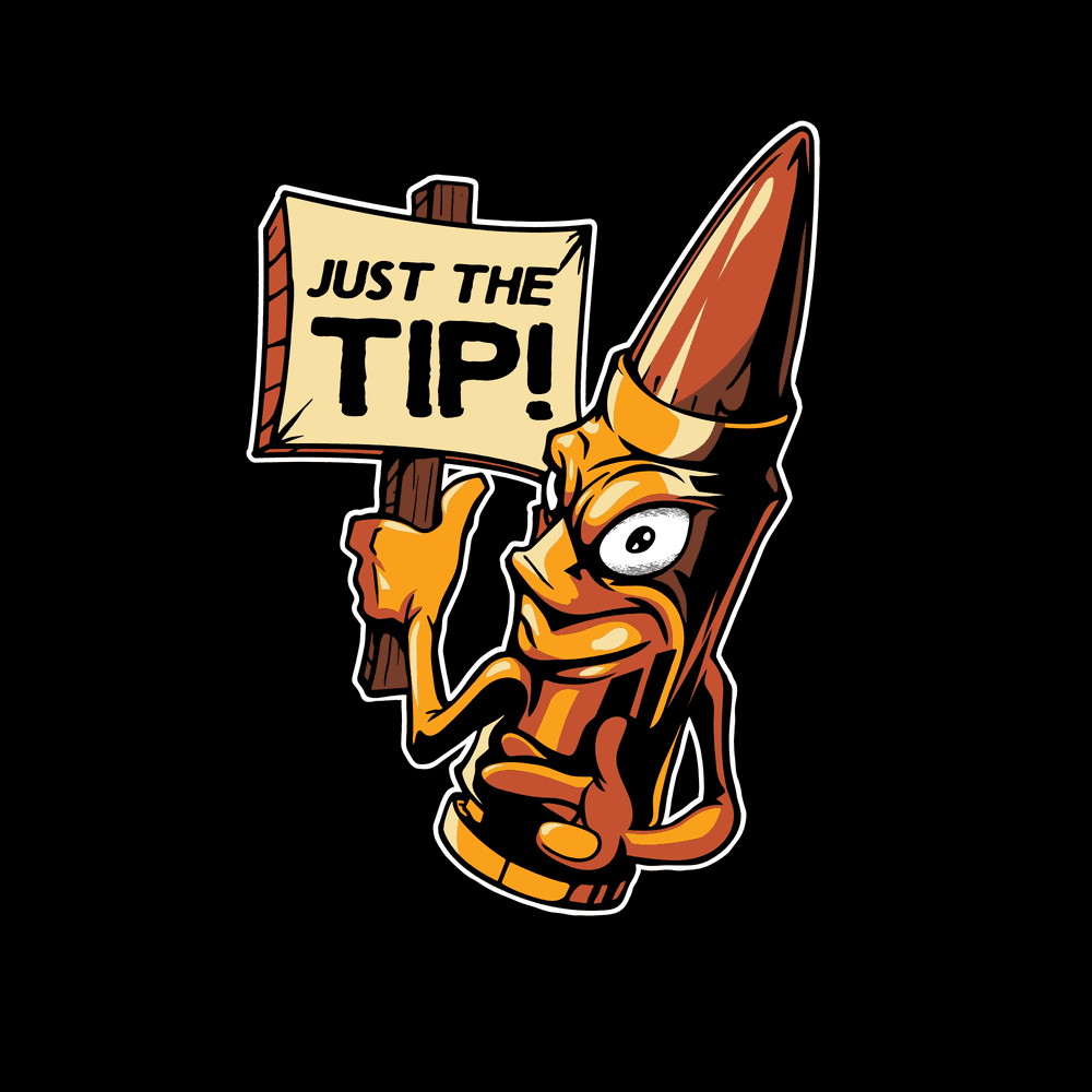 Just The Tip Hoodie - Black