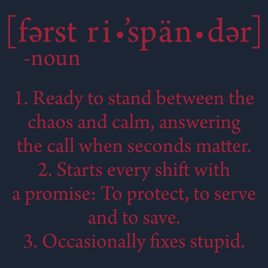 First Responder Defined - Midnight Navy