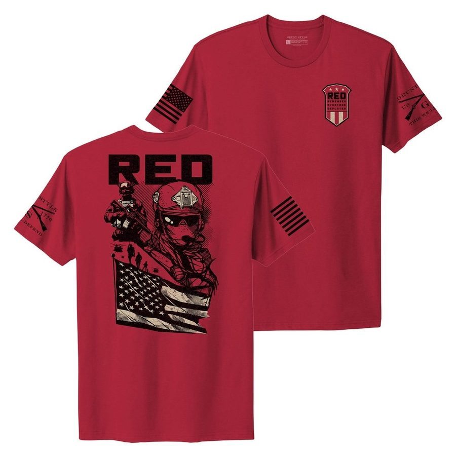 Women's Mission RED Boyfriend Fit T-Shirt - Red