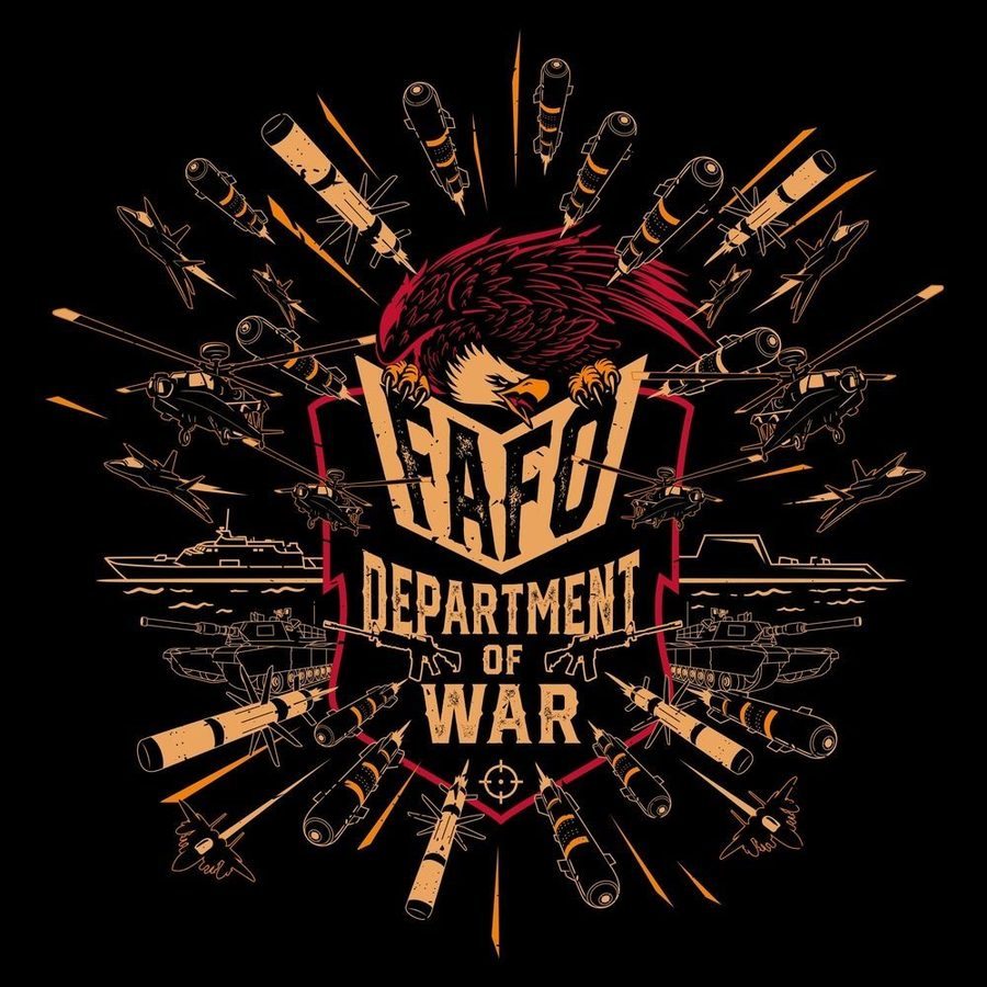 Women's Department Of War V-Neck - Black