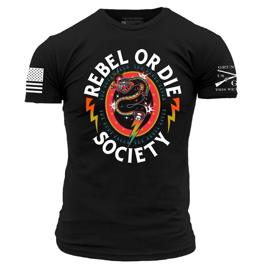 Rebel Or Die T-Shirt - Black