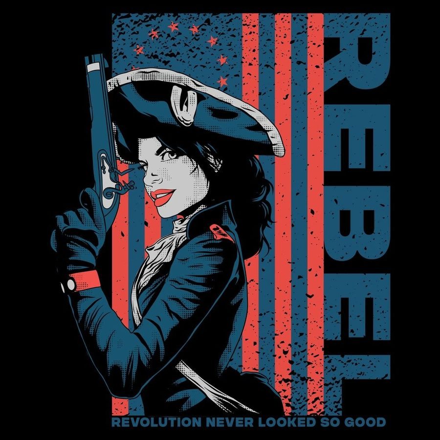 Women's Rebel Slim Fit T-Shirt - Black