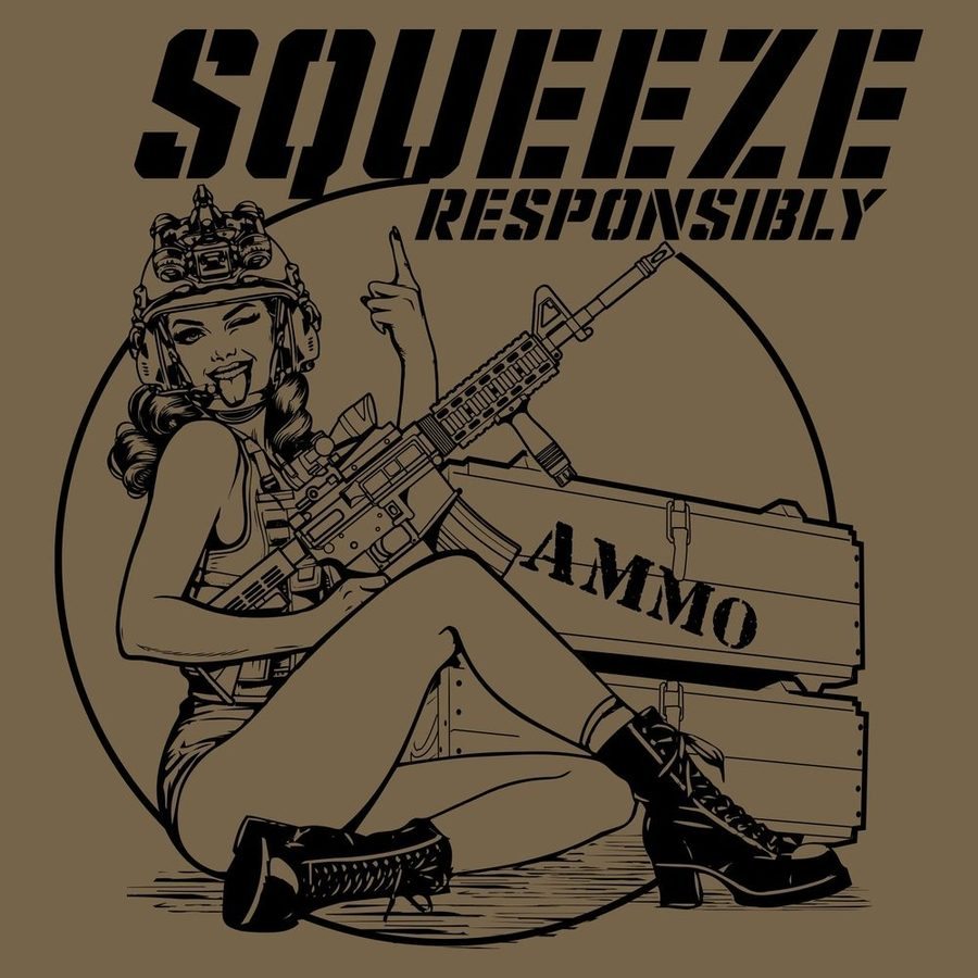 Squeeze Responsibly T-Shirt - Combat Green