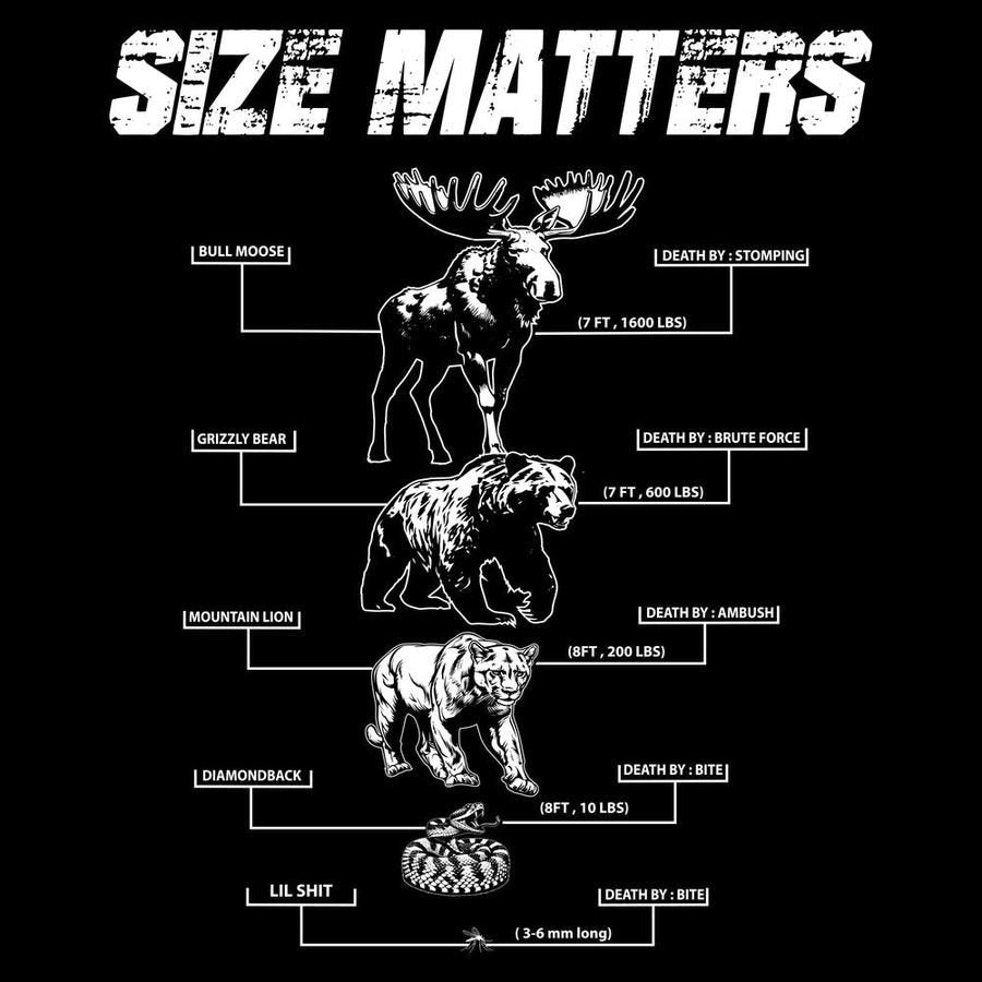 Game Size Matters T-Shirt - Black