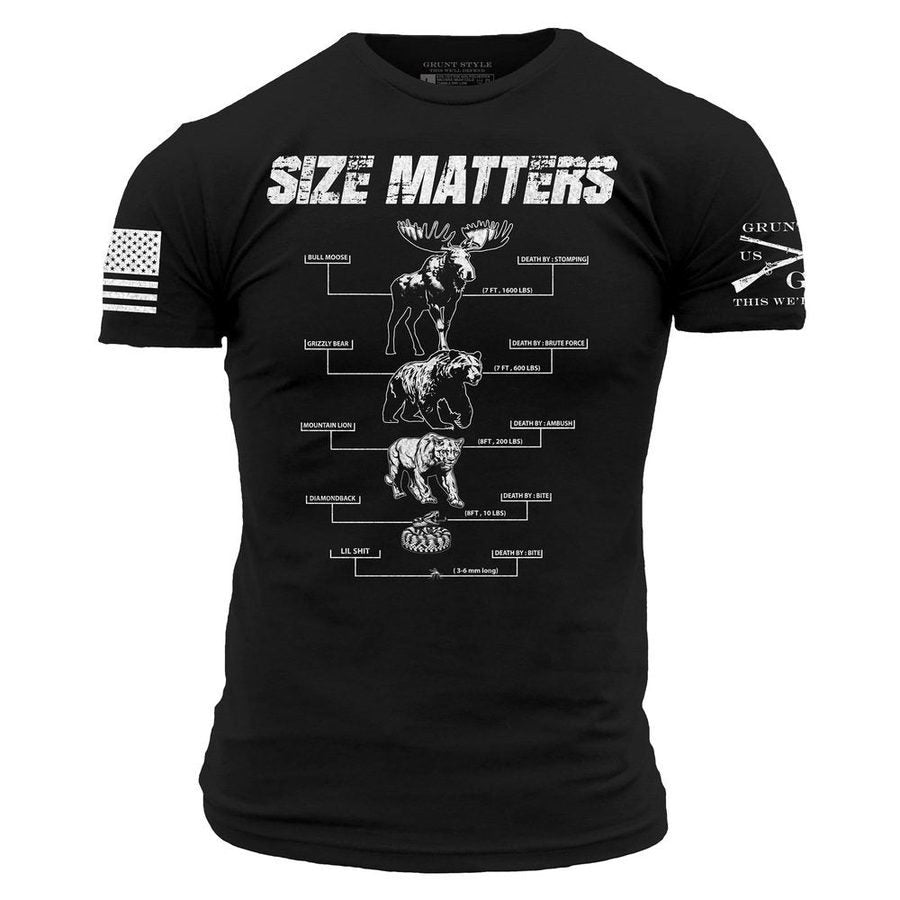 Game Size Matters T-Shirt - Black