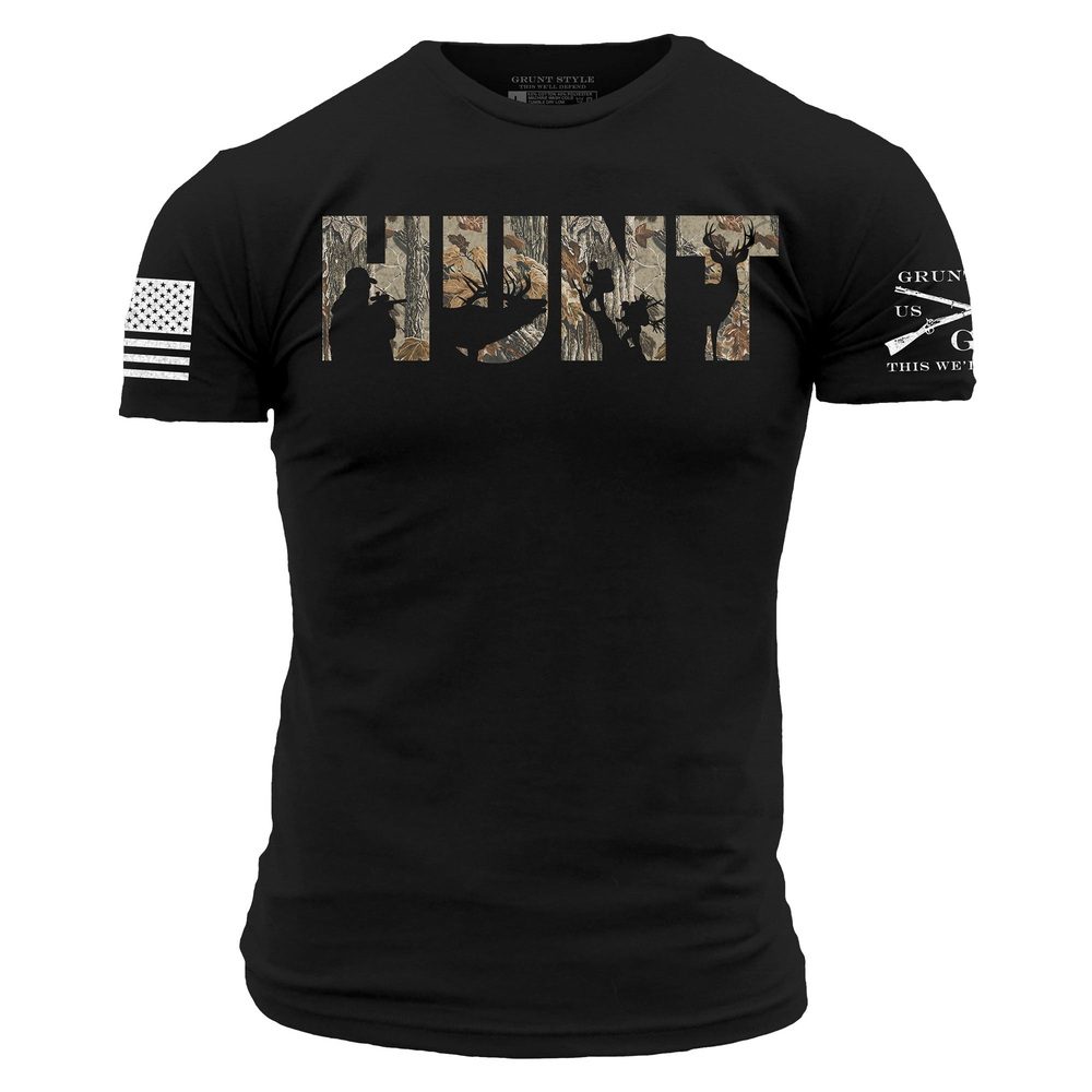 Realtree Xtra Grey® Hunt T-Shirt - Black