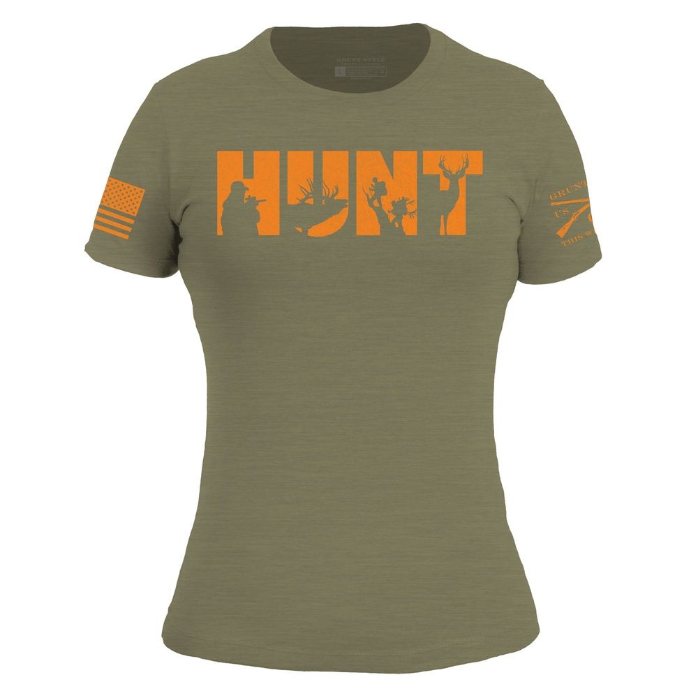 Women's Hunt Slim Fit T-Shirt - Military Green