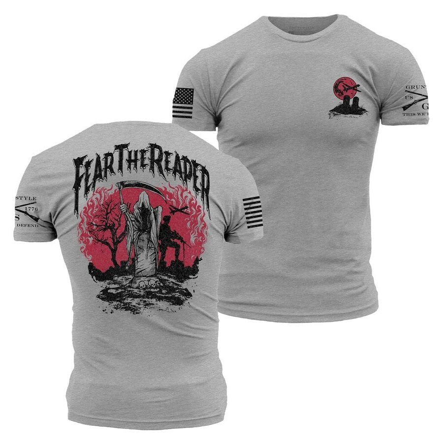 Fear The Reaper T-Shirt - Dark Heather Gray