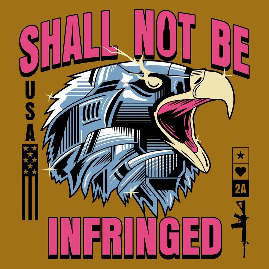 Steel Eagle T-Shirt - Gold