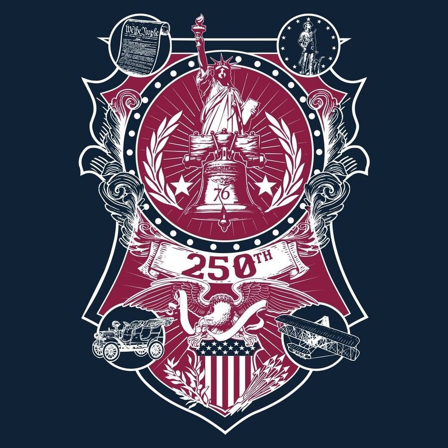 Women's 250th Commemorative Slim Fit T-Shirt  - Midnight Navy