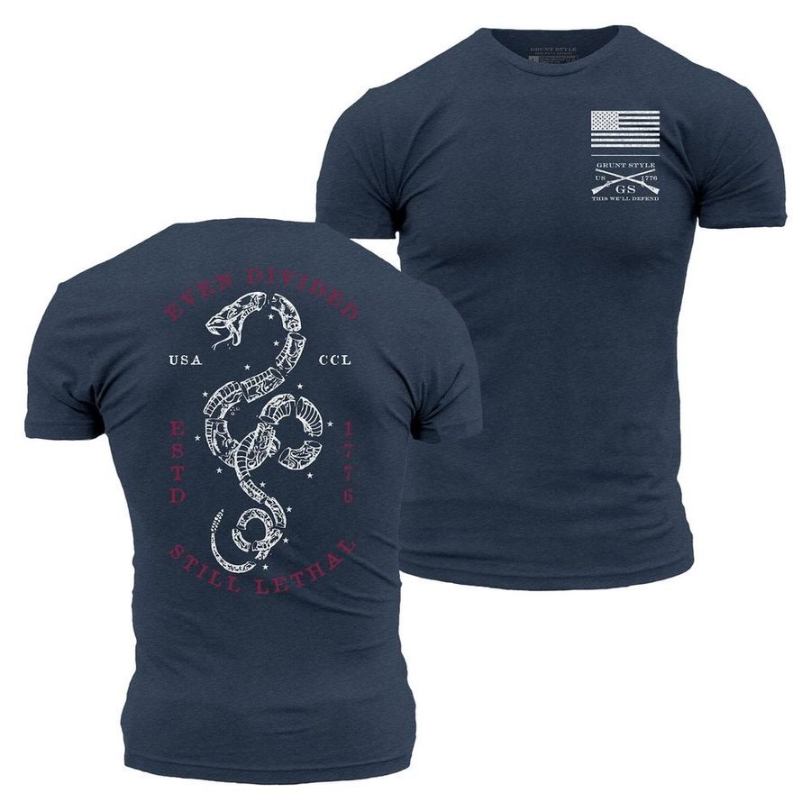 Even Divided T-Shirt - Midnight Navy