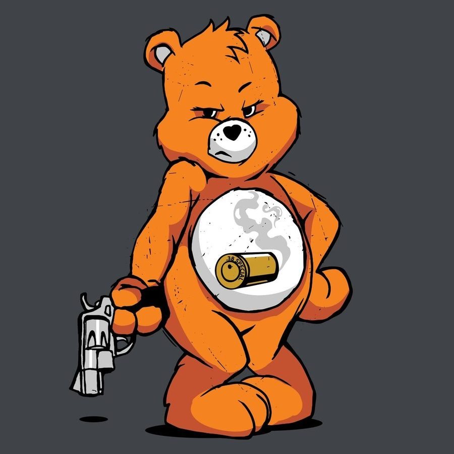 Women's Bang Bear Slim Fit T-Shirt - Heavy Metal