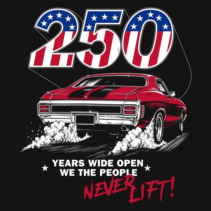 250 Years Wide Open T-Shirt - Black