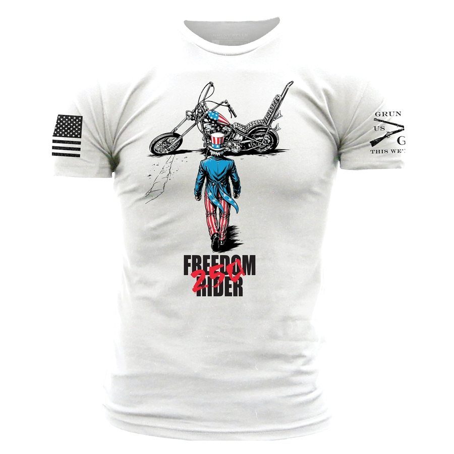 250 Freedom Rider T-Shirt - White