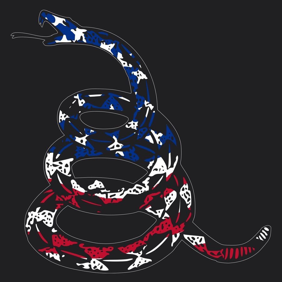 Women's Freedom Gadsden Flowy Tank - Black