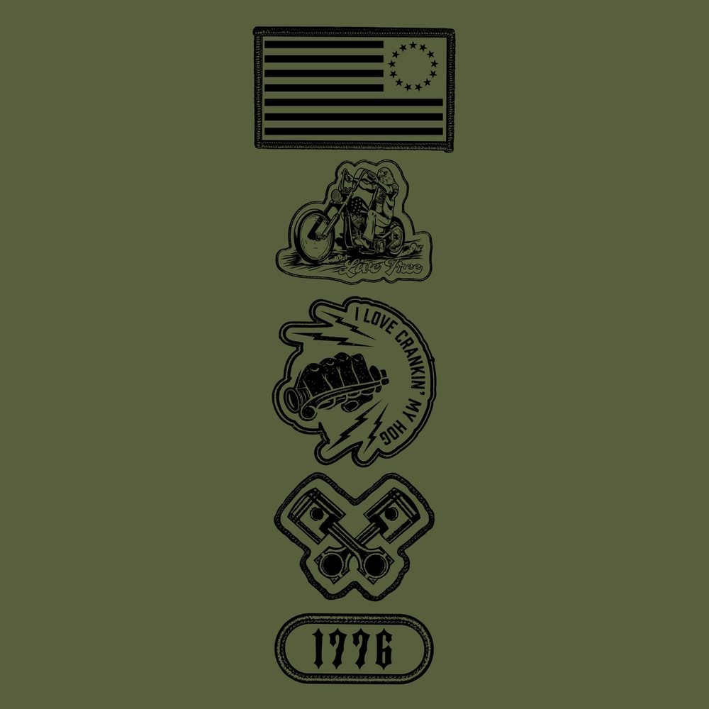 Born Defiant Long Sleeve - Military Green