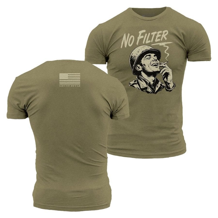 No Filter T-Shirt - Military Green