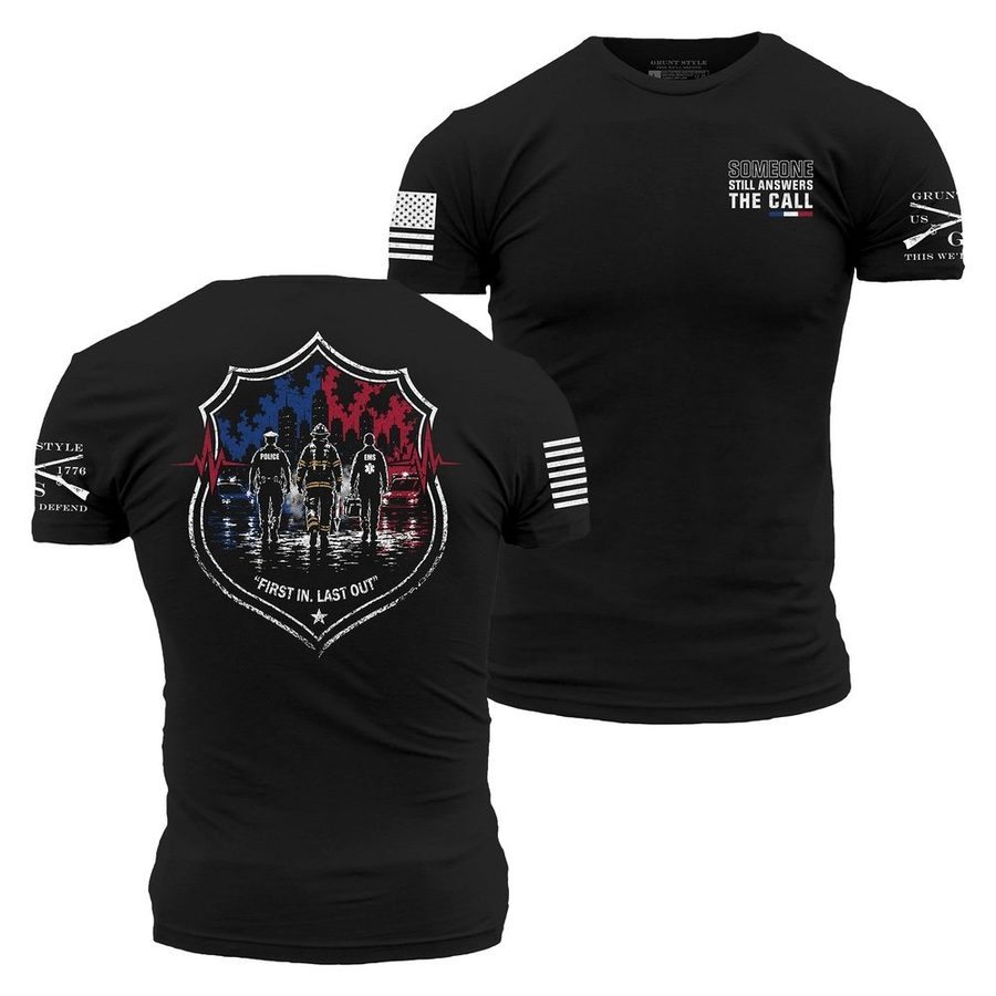 First In, Last Out T-Shirt - Black