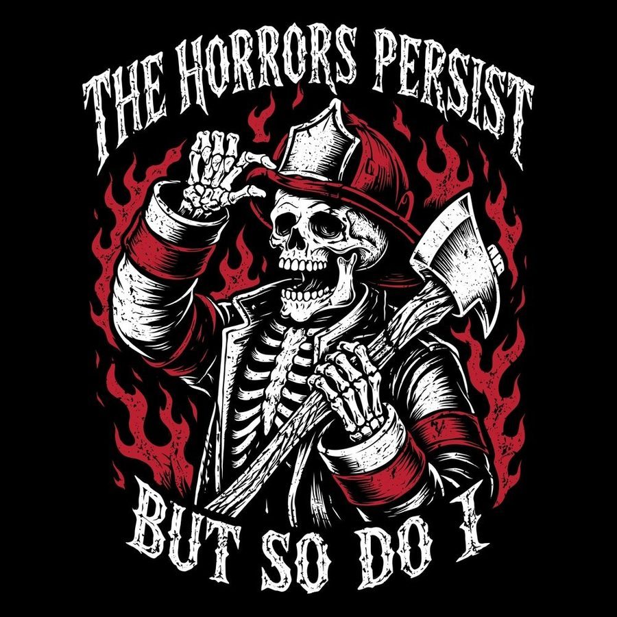 The Horrors Persist Hoodie - Black