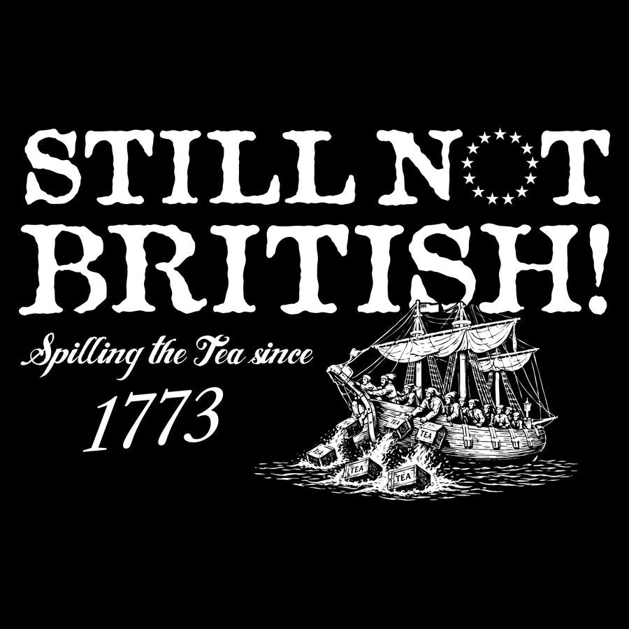 Women's Still Not British Flowy Tank - Black