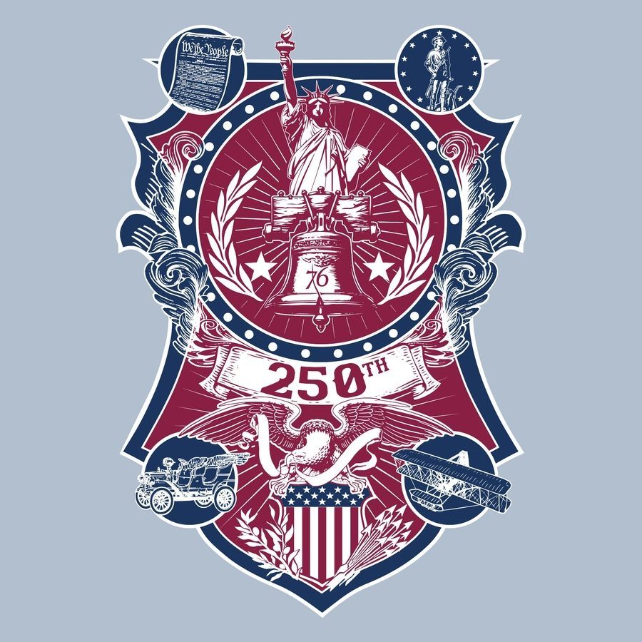 Women's 250th Commemorative Flowy Tank - Stonewash Denim