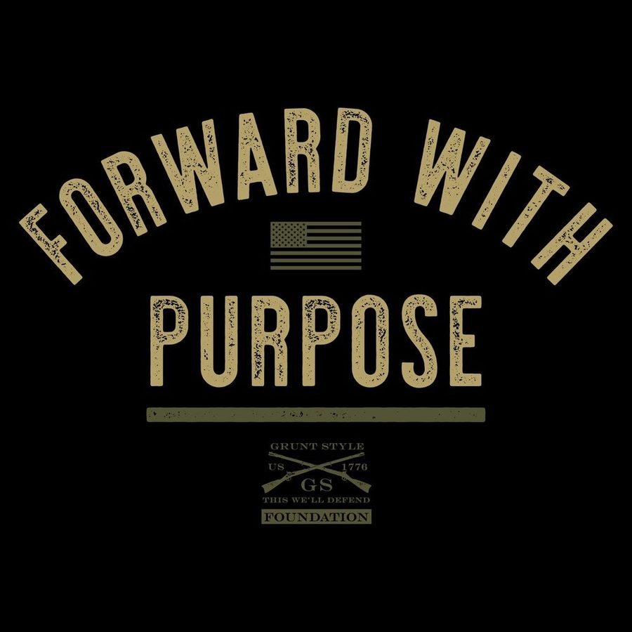 Grunt Style Foundation Forward With Purpose T-Shirt - Black